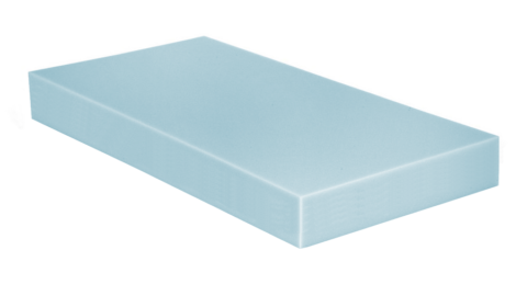 Colchón de bloque y superficie de espuma de poliuretano y superficie de prestaciones básicas.